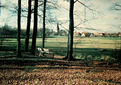 Der Blick vom Ribberring zum Dorf 