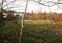 Der Blick vom Ribberring zum Dorf 