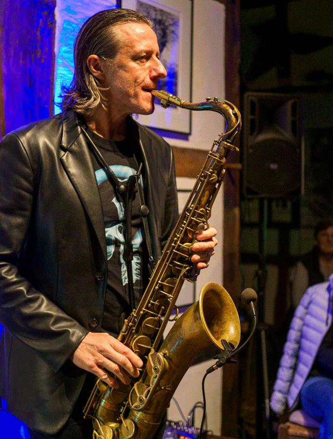 Norbert Fimpel am Saxofon